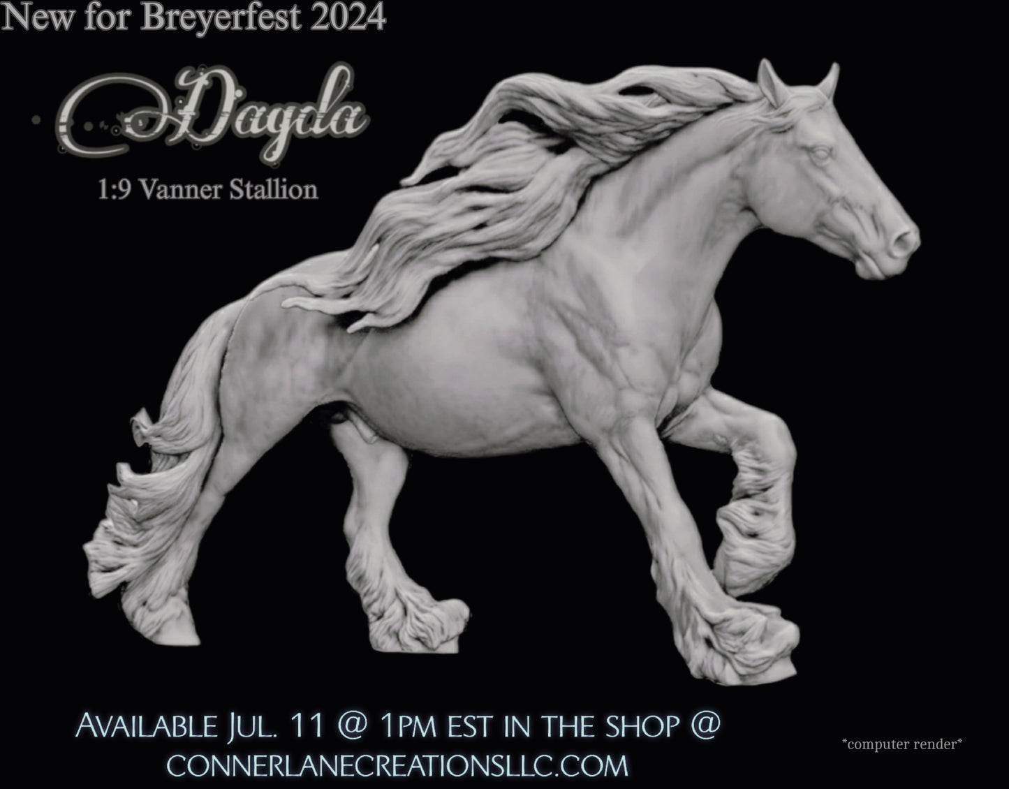 "Dagda" 1:9 Vanner Stallion LE of 50